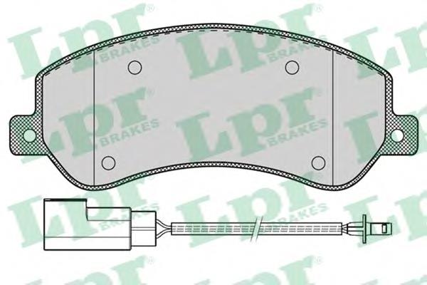 Передні тормозні колодки 05P1260 LPR