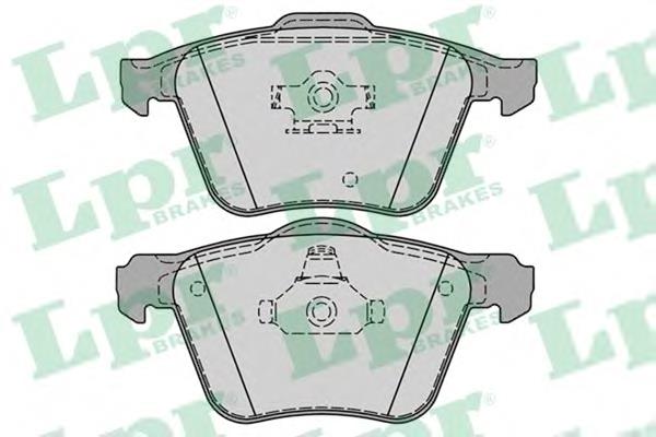 Передні тормозні колодки 05P1237 LPR