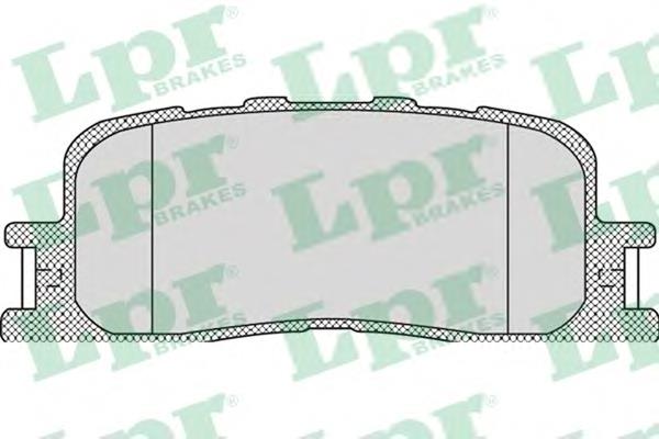 05P1115 LPR Колодки гальмівні задні, дискові