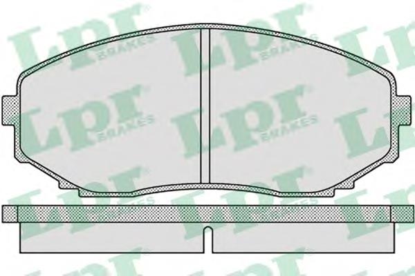 Передні тормозні колодки 05P1132 LPR
