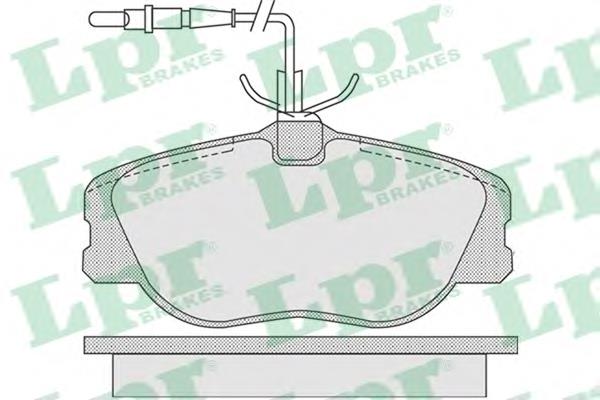 Купити 05P1104 LPR Колодки гальмівні передні, дискові