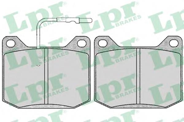 Передні тормозні колодки 05P118 LPR