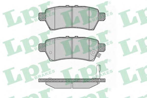 Задні гальмівні колодки LPR 05P1377 ціна, від 17.72 USD