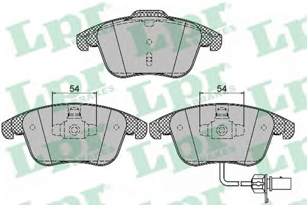 Колодки гальмівні передні, дискові 05P1391 LPR