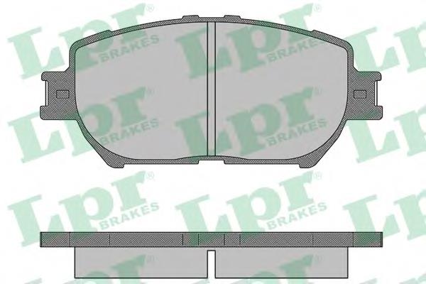 Передні тормозні колодки 05P1361 LPR