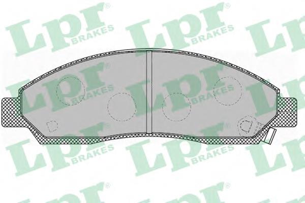 Передні тормозні колодки 05P1372 LPR