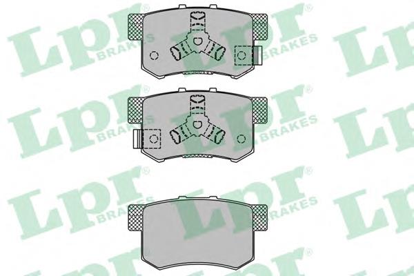 Задні гальмівні колодки 05P1404 LPR