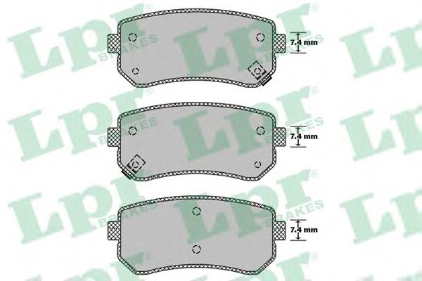 Купити 05P1411 LPR Задні колодки