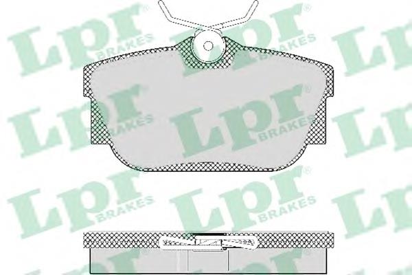 Задні гальмівні колодки 05P1303 LPR