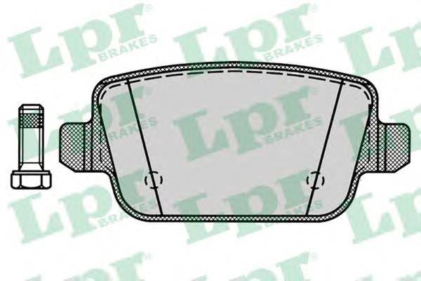 Задні гальмівні колодки 05P1272 LPR
