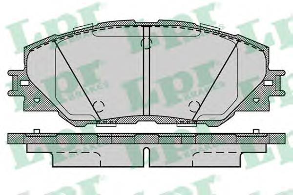 Передні тормозні колодки 05P1282 LPR