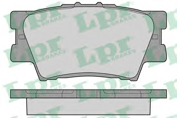 Задні гальмівні колодки LPR 05P1281 ціна, від 15.40 USD
