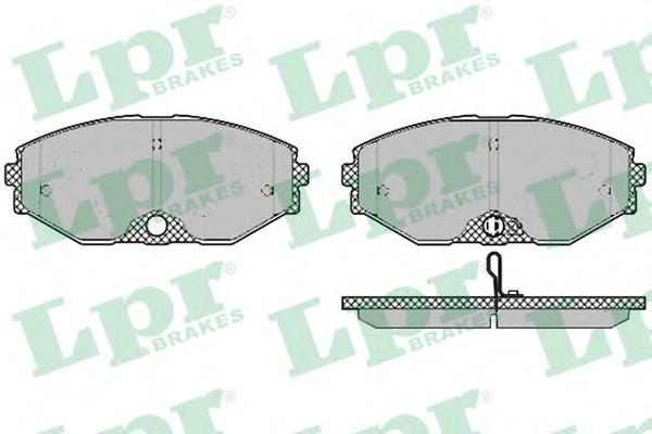 Передні тормозні колодки 05P1357 LPR