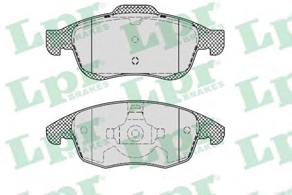 Передні тормозні колодки 05P1351 LPR