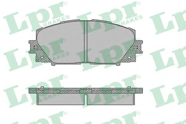 Передні тормозні колодки 05P1333 LPR