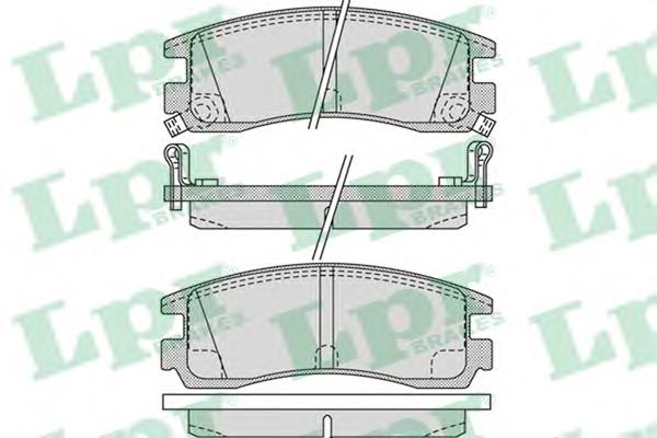 Купити 05P1031 LPR Задні колодки