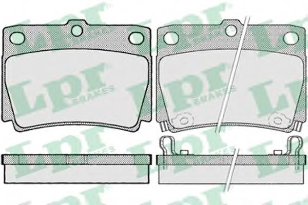 Задні гальмівні колодки LPR 05P1029 ціна, від 15.89 USD