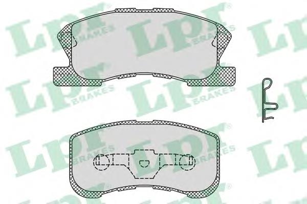 05P1042 LPR Передні гальмівні колодки