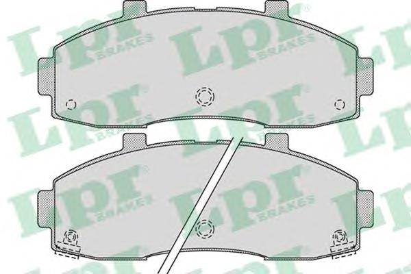 05P1020 LPR Передні гальмівні колодки