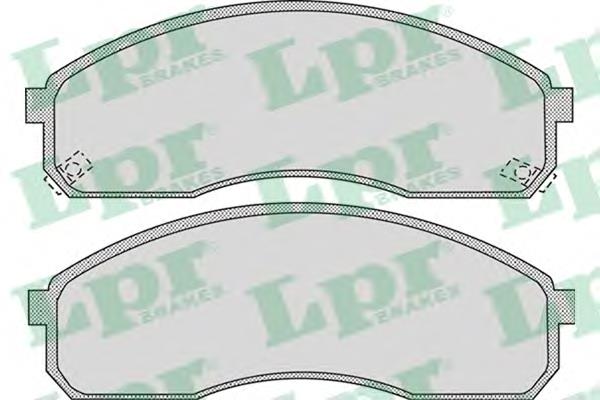 Передні тормозні колодки 05P1072 LPR