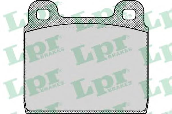 05P109 LPR Колодки гальмівні задні, дискові