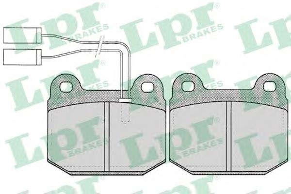 Гальмівні колодки LPR 05P022 ціна, від 18.72 USD