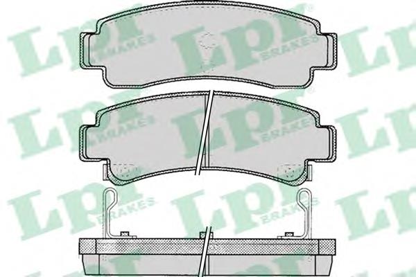 Задні гальмівні колодки LPR 05P088 ціна, від 10.40 USD