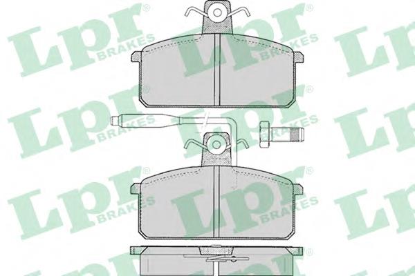 Колодки гальмівні передні, дискові 05P099 LPR