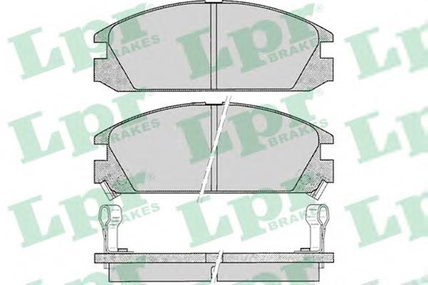 Передні тормозні колодки 05P073 LPR
