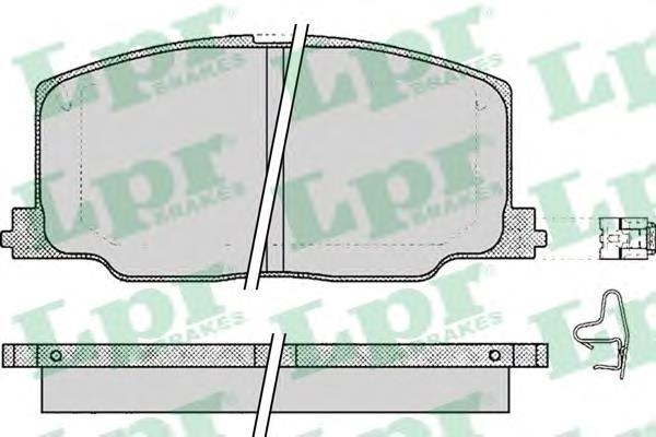 Гальмівні колодки LPR 05P068 ціна, від 15.19 USD