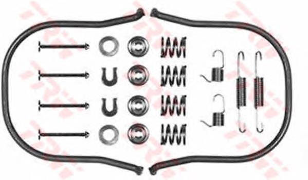Монтажний комплект задніх барабанних колодок Quick Brake 1050633 ціна, від 12.28 USD