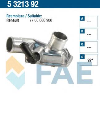 Корпус термостата 5321392 FAE