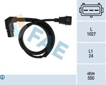 Купити 79044 FAE Датчик положення (оборотів) коленвалу