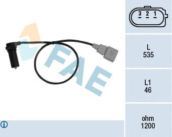 Купити 79067 FAE Датчик положення (оборотів) коленвалу