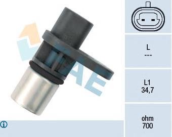 Купити 79205 FAE Датчик положення (оборотів) коленвалу
