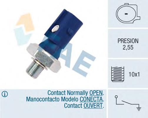 Манометри (показник тиску масла) FAE 12875 ціна, від 5.72 USD