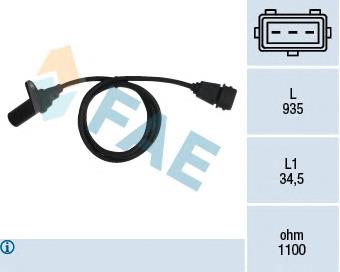 Датчик положення (оборотів) коленвалу 79295 FAE