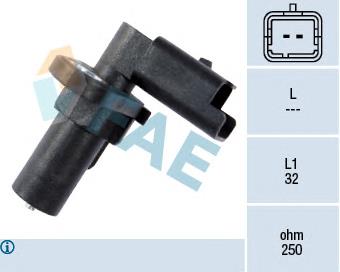 Купити 79249 FAE Датчик положення (оборотів) коленвалу