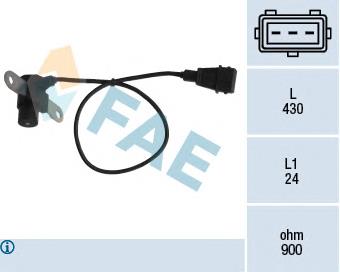 Купити 79032 FAE Датчик положення (оборотів) коленвалу