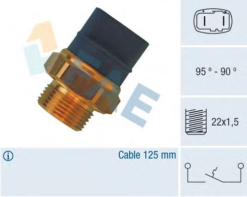 Датчик температури радіатора FAE 36370 ціна, від 6.80 USD