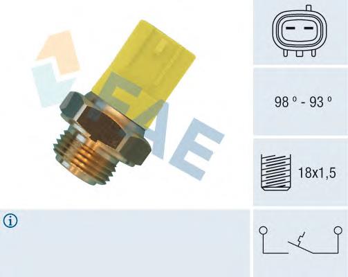 Купити 36500 FAE Датчик включення вентилятора