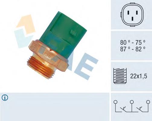 Датчик температури радіатора FAE 38165 ціна, від 10.14 USD