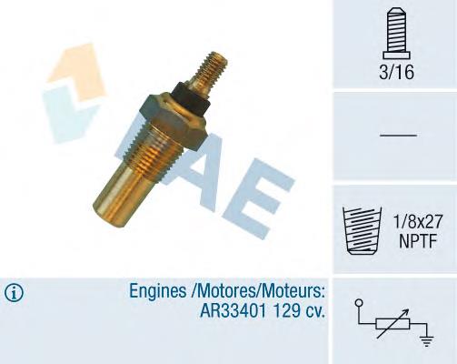 Термодатчик охолоджуючої рідини FAE 32040 ціна, від 4.94 USD
