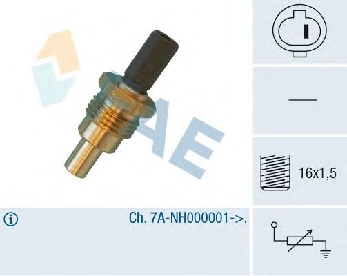 Термодатчик охолоджуючої рідини FAE 32640 ціна, від 4.44 USD
