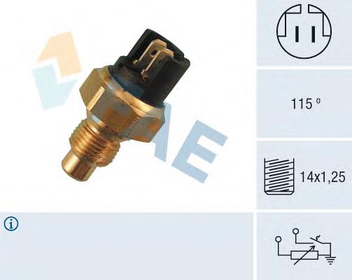 Датчик температури охолоджуючої рідини 7700786467 Renault (RVI)