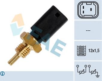 Купити 33724 FAE Датчик температури охолоджуючої рідини