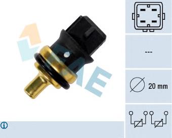 Купити 33785 FAE Датчик температури охолоджуючої рідини
