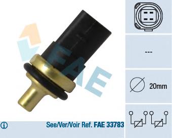 Купити 33781 FAE Датчик температури охолоджуючої рідини