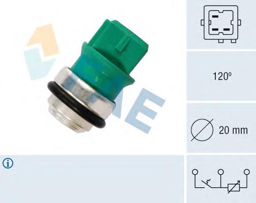 Термодатчик охолоджуючої рідини FAE 34350 ціна, від 13.15 USD