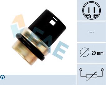 Термодатчик охолоджуючої рідини FAE 33610 ціна, від 3.74 USD